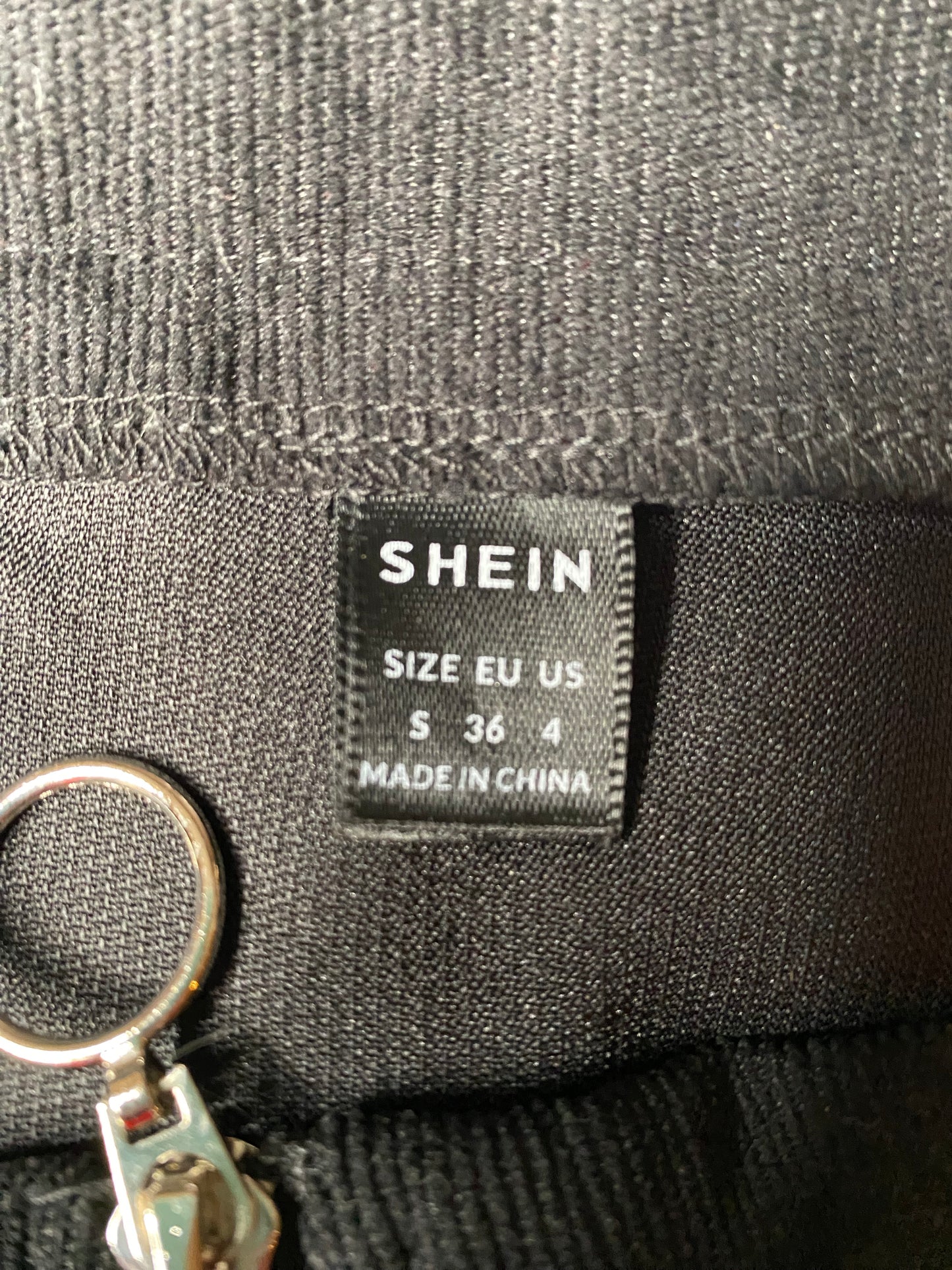 Shein - S/8 - corduroy zip front mini skirt